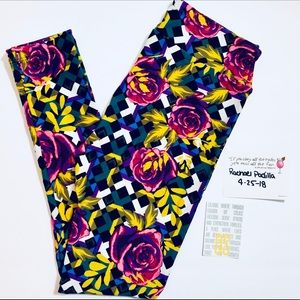 LuLaRoe legging Rose trellis